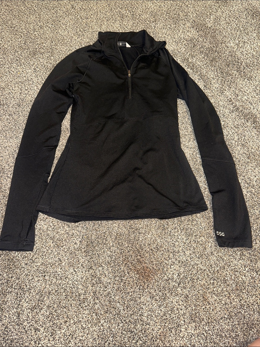 DSG Black Women's Long-Sleeve Quarter Zip Pullover